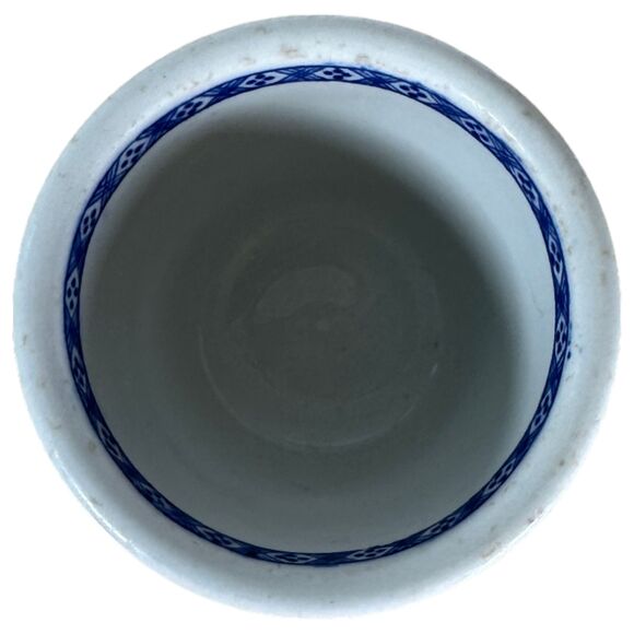 Vintage Sterling China Tea Cup York Kitchen Co. New York Kobo Blue Transferware - Picture 5 of 5